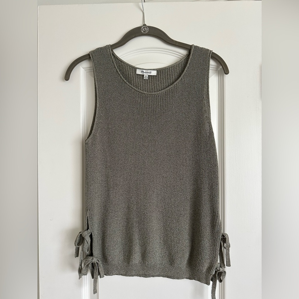 Madewell Side-Tie Sweater Tank Top size XS